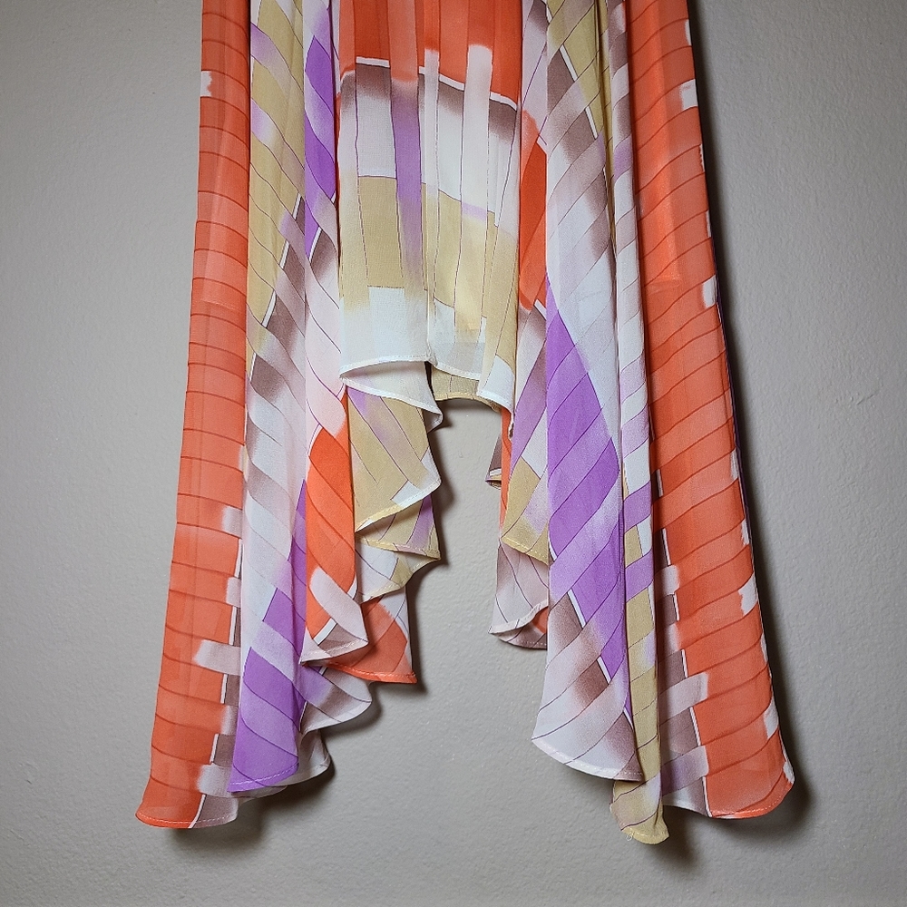 Guess Isabel Asymmetrical Pattern Strapless Dress - image 6